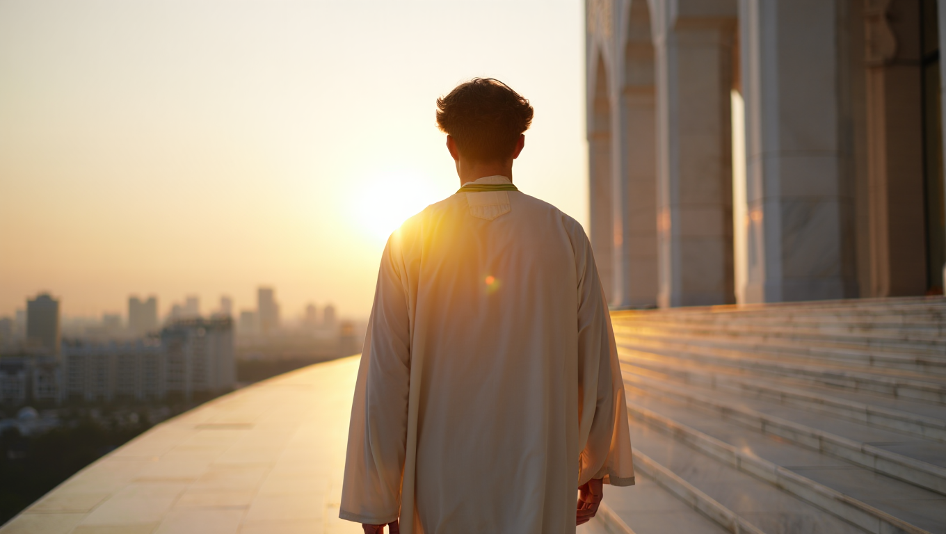 Believer facing dawn — law and light uniting